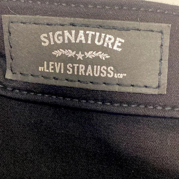 Signature by Levi Strauss Westerncore Black Noir Cowgirl Boot Cut Jeans Size 24 - Picture 4 of 5